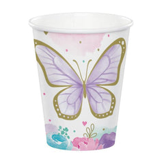 Butterfly Shimmer Cups 8pk - The Party Room
