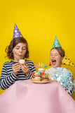 Colourful Dot Party Hats 6pk - The Party Room