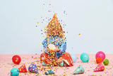 Colourful Dot Party Hats 6pk - The Party Room