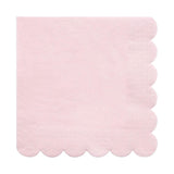 Candy Pink Scalloped Napkins 20pk - The Party Room