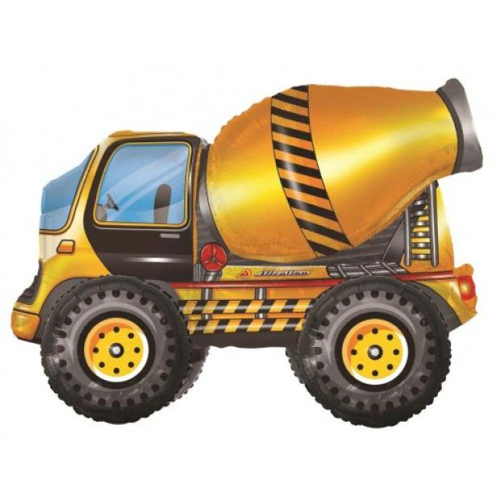 Standing Airz Cement Mixer Foil Balloon
