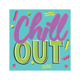 80's Party Chill Out Beverage Napkins 16pk - The Party Room