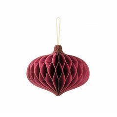 Deep Red Honeycomb Oval - The Party Room