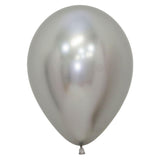 Metallic Silver Balloons - The Party Room