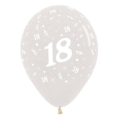 Clear 18th Birthday Balloons - The Party Room
