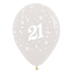 Clear 21st Birthday Balloons - The Party Room