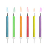Coloured Flame Candles - The Party Room