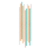 Coloured Iridescent Paper Straws 20pk - The Party Room