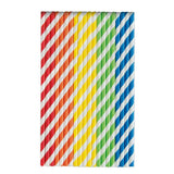 Colourful Striped Straws 40pk