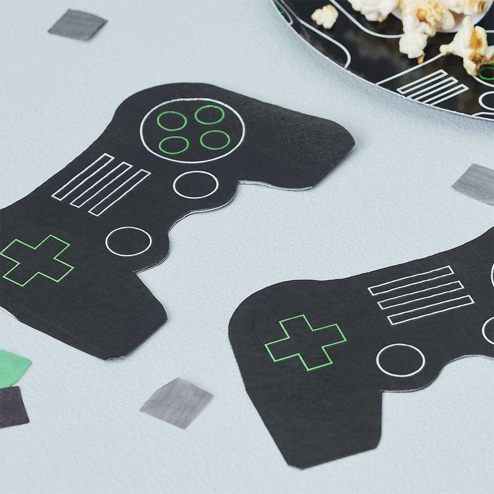 Game Controller Shaped Napkins 16pk - The Party Room