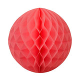 Coral Honeycomb Balls 25cm - The Party Room