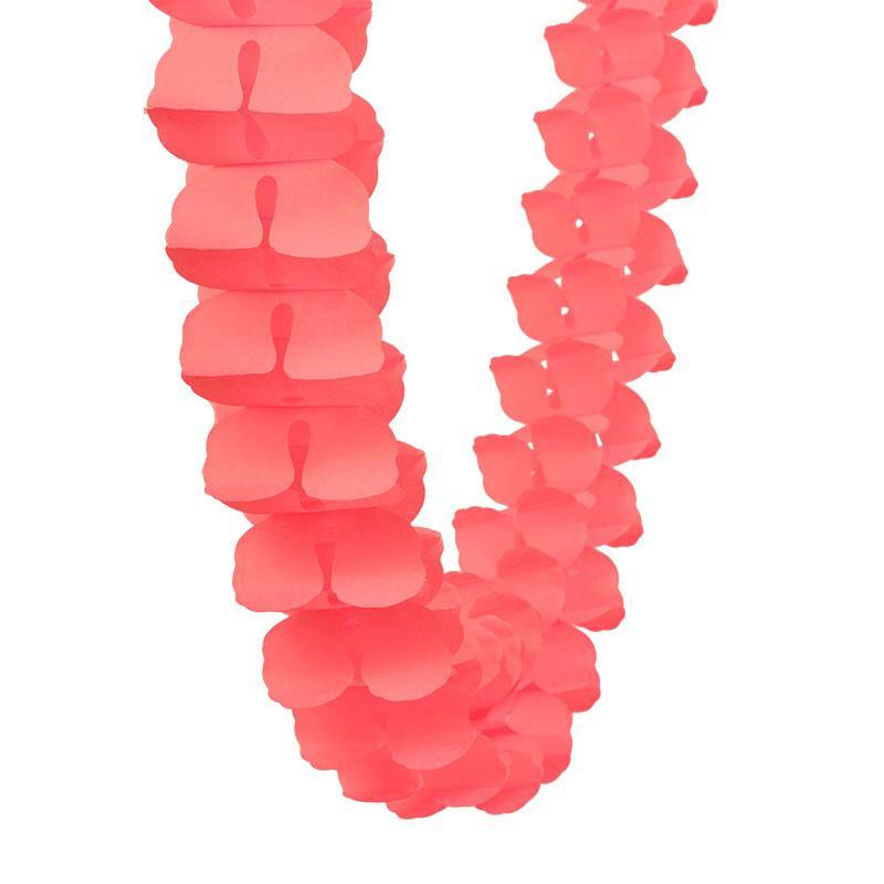 Coral Honeycomb Garland - The Party Room