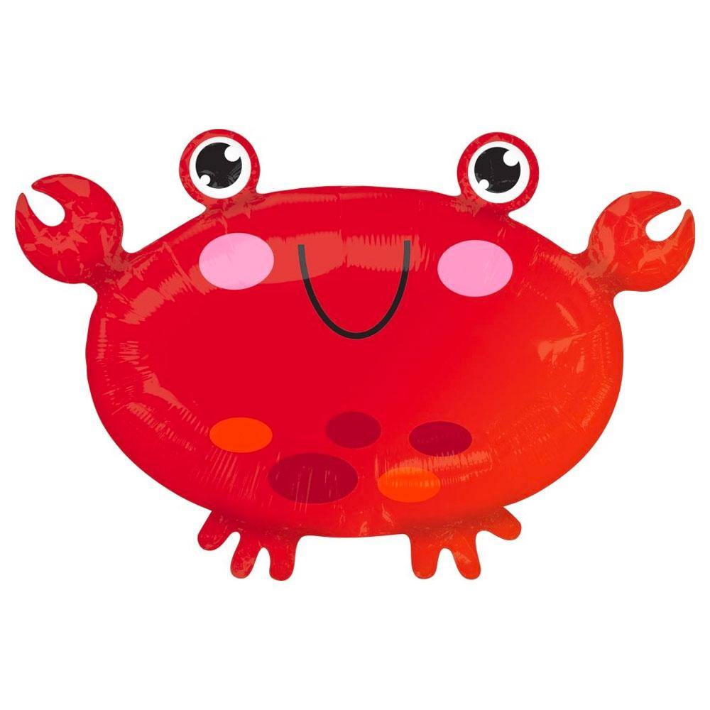 Large Crab Foil Balloon - The Party Room