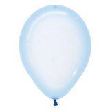 Crystal Pastel Blue Balloons - The Party Room