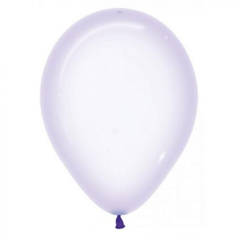 Crystal Pastel Lilac Balloons - The Party Room