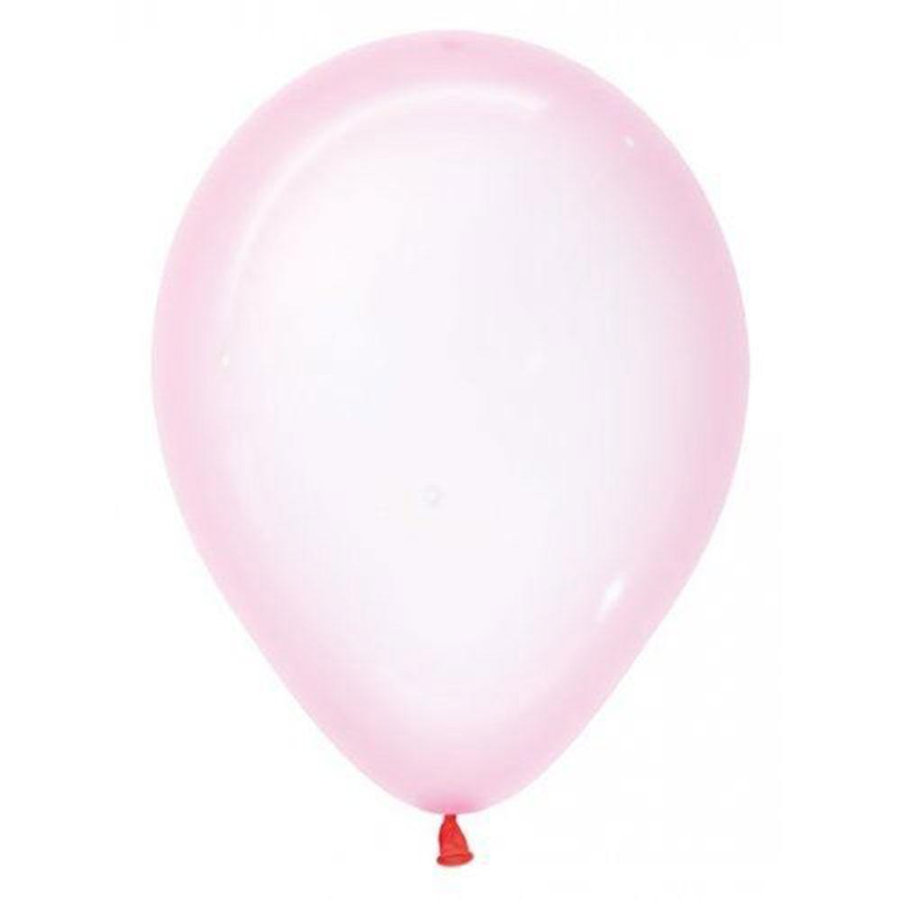 Crystal Pastel Pink Balloons - The Party Room