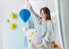 Blue Honeycomb Hot Air Balloon - The Party Room