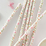 Ditsy Floral Paper Straws 25pk - The Party Room
