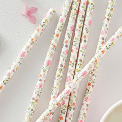 Ditsy Floral Paper Straws 25pk - The Party Room