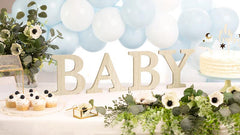 Wooden Baby Signs - The Party Room