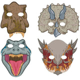 Jurassic Dinosaur Masks 8pk