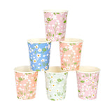 Floral Cups 12pk - The Party Room