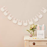 Pink & White Bunny Face Bunting
