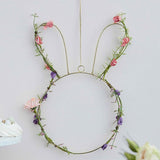 Contemporary Easter Bunny Wreath with Foliage - The Party Room