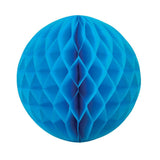 Electric Blue Honeycomb Balls 25cm