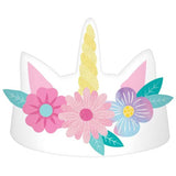 Enchanted Unicorn Glittered Crowns 8pk - The Party Room