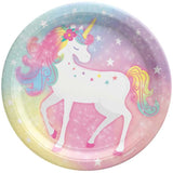 Enchanted Unicorn Large Plates 8pk - The Party Room
