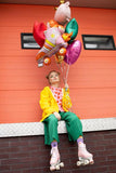 Large Pink Roller Skates Foil Balloon - The Party Room