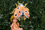 Large Floral Ladybug Foil Balloon - The Party Room