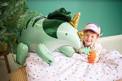 Jumbo Green Triceratops Foil Balloon - The Party Room