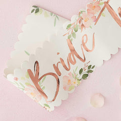 Floral Hen Party Bride To Be Sash - The Party Room