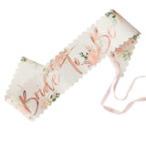 Floral Hen Party Bride To Be Sash - The Party Room