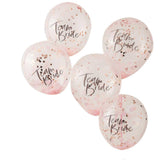 Floral Hen Party Confetti Balloons 5pk - The Party Room