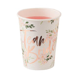 Floral Team Bride Cups 8pk - The Party Room