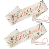 Floral Hen Party Bridesmaid Sashes 2pk - The Party Room