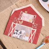 Barn Shaped Farm Party Napkins 16pk - The Party Room