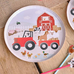 Farm Animal Plates 8pk - The Party Room