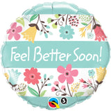 Feel Better Soon Flowers Foil Balloon - The Party Room
