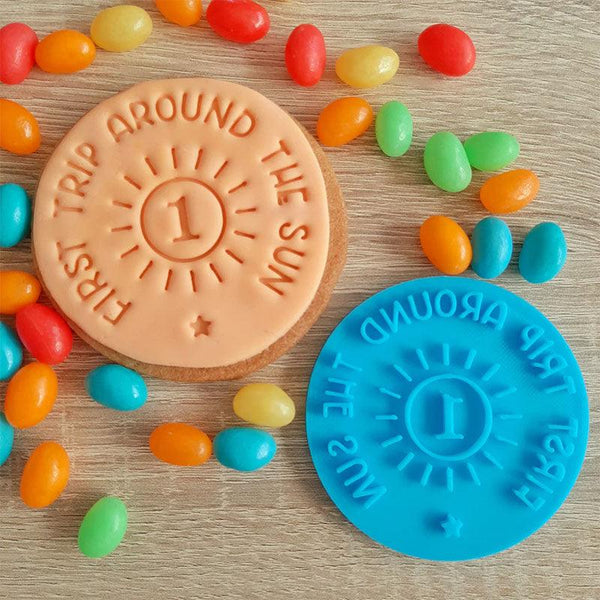 First Trip Around The Sun Fondant Stamp NZ The Party Room