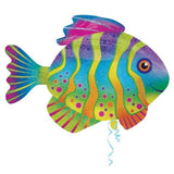 Jumbo Colourful Fish Foil Balloon - The Party Room