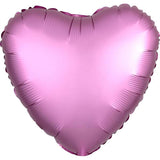 Satin Luxe Flamingo Heart Foil Balloons - The Party Room