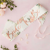 Floral Hen Party Bride To Be Sash - The Party Room