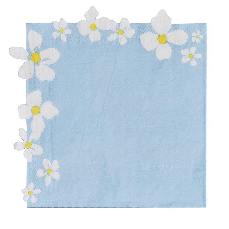 Spring Flower Edge Floral Napkins 16pk - The Party Room