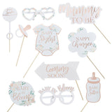 Floral Baby Shower Photo Booth Props 10pk - The Party Room