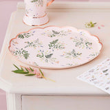Floral Tea Party Paper Plates 8pk - The Party Room