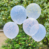Pastel Printed Flower Balloons Cluster 5pk - The Party Room